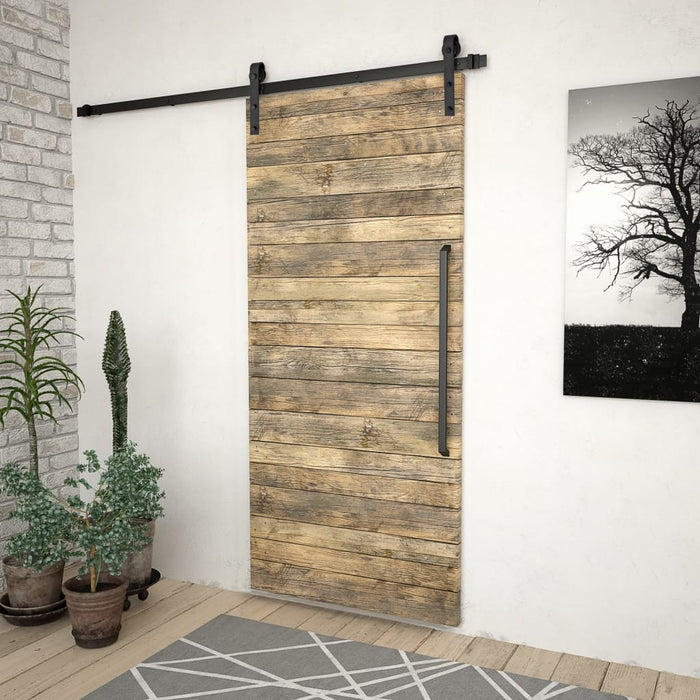 Set feronerie pentru uși glisante SKIEN, negru, 200 cm, oțel - WALTI WALTI