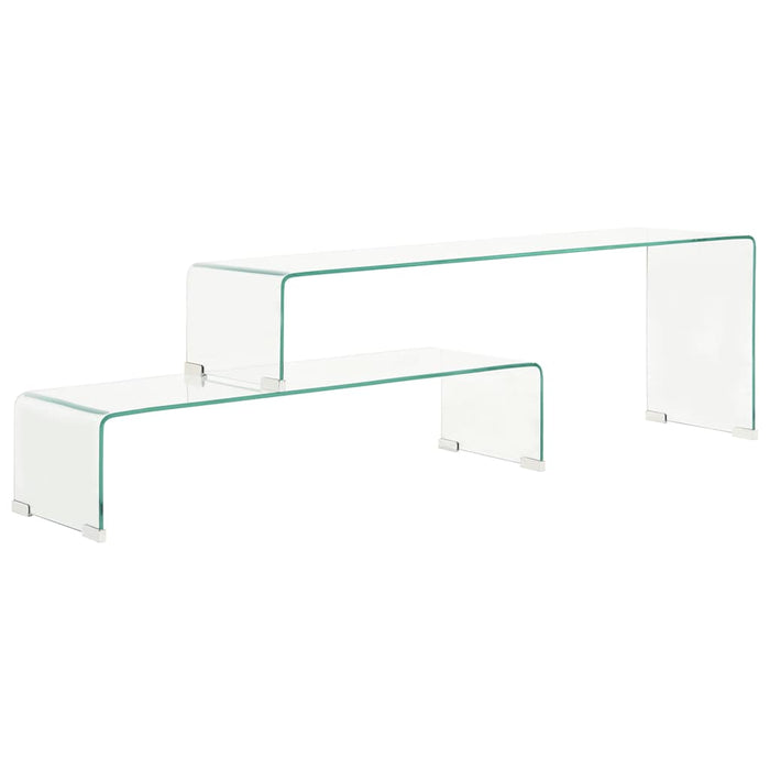 Set măsuțe de cafea, 2 piese, 90x30x20/110x30x40 cm, sticlă - WALTI WALTI