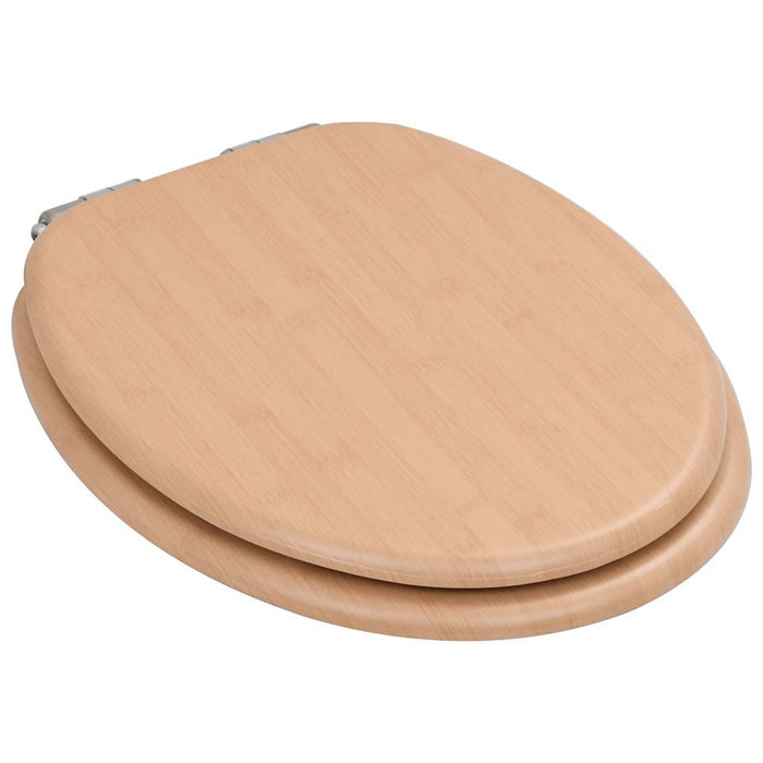 Capace WC cu închidere silențioasă, 2 buc., MDF, design bambus - WALTI WALTI