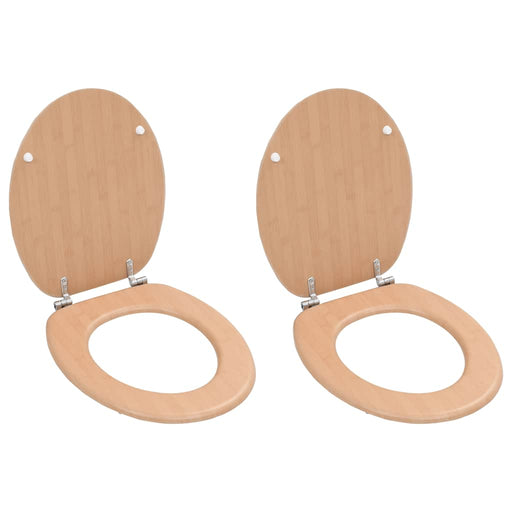 Capace WC, 2 buc., MDF, model bambus - WALTI WALTI