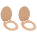Capace WC, 2 buc., MDF, model bambus - WALTI WALTI