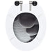 Capace WC cu închidere silențioasă, 2 buc., MDF, design pietre - WALTI WALTI