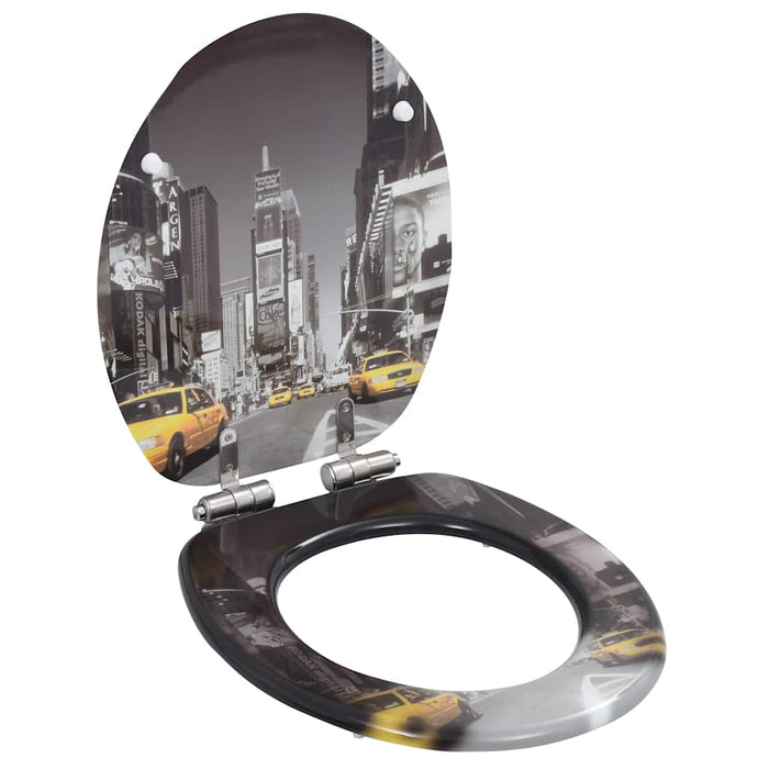 Capace WC cu închidere silențioasă 2 buc. MDF design New York - WALTI WALTI