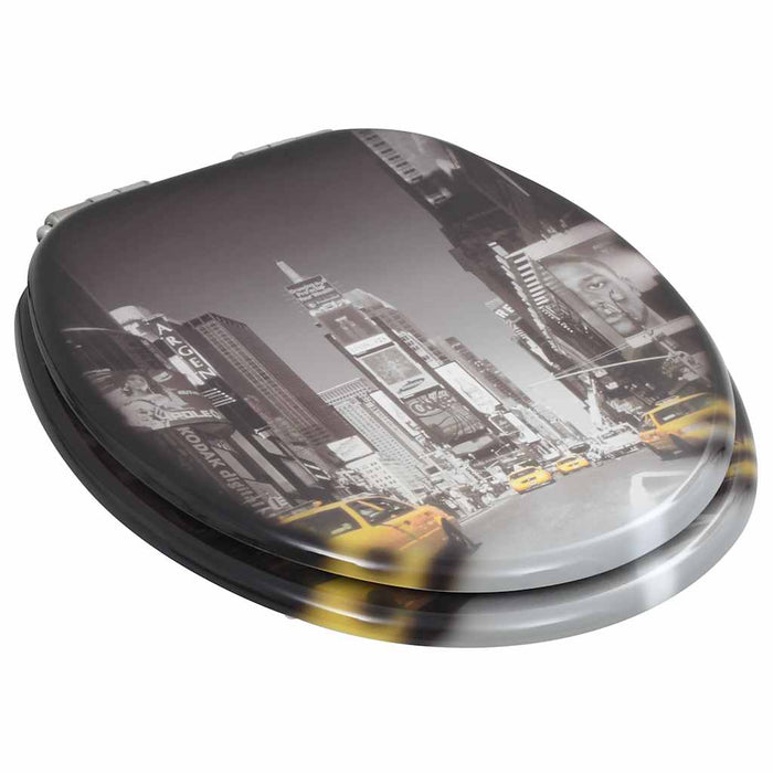 Capace WC cu închidere silențioasă 2 buc. MDF design New York - WALTI WALTI