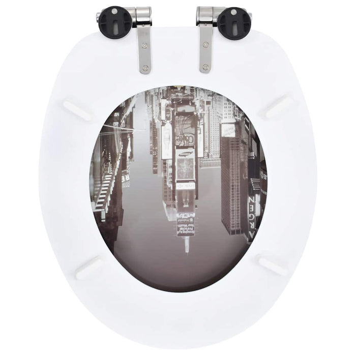 Capace WC cu închidere silențioasă 2 buc. MDF design New York - WALTI WALTI