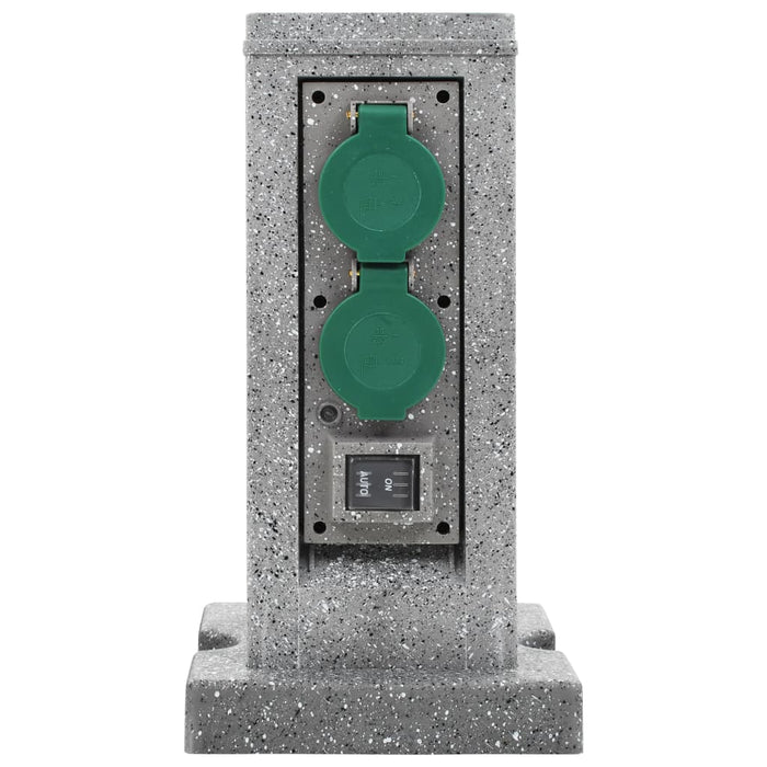 Priză de grădină verticală cu senzor de seară, plastic - WALTI WALTI