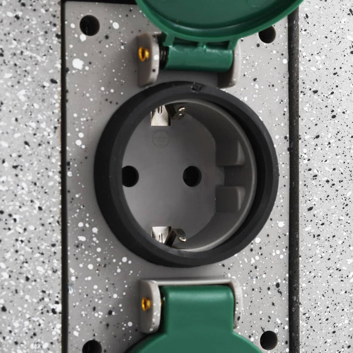 Priză de grădină verticală cu senzor de seară, plastic - WALTI WALTI