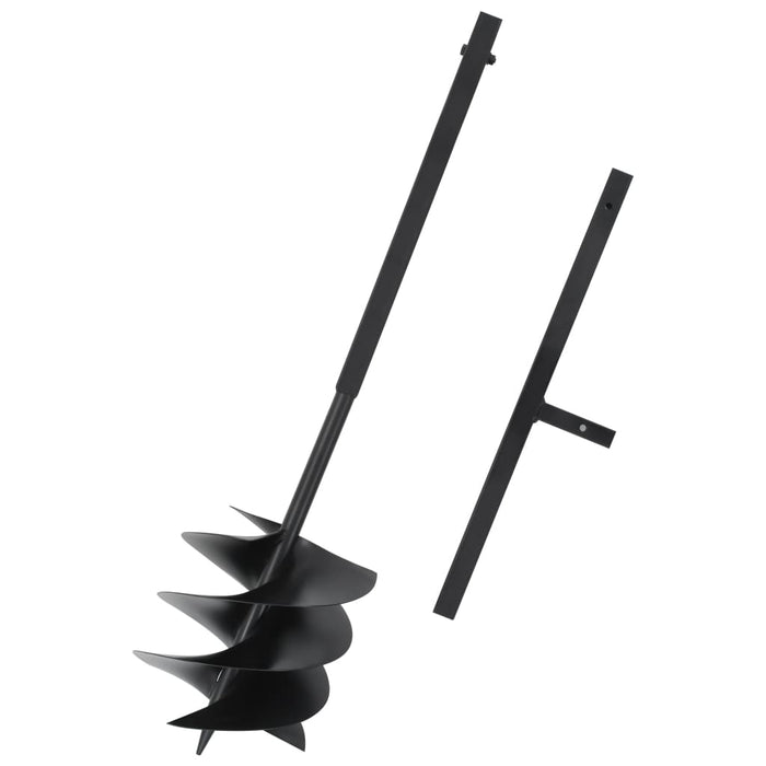Burghiu de pământ cu mâner, negru, 250 mm, oțel - WALTI WALTI