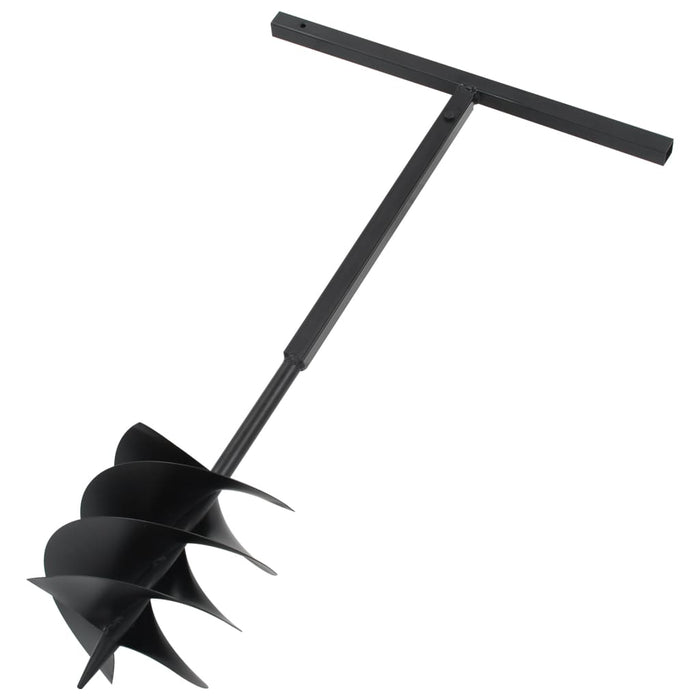Burghiu de pământ cu mâner, negru, 250 mm, oțel - WALTI WALTI