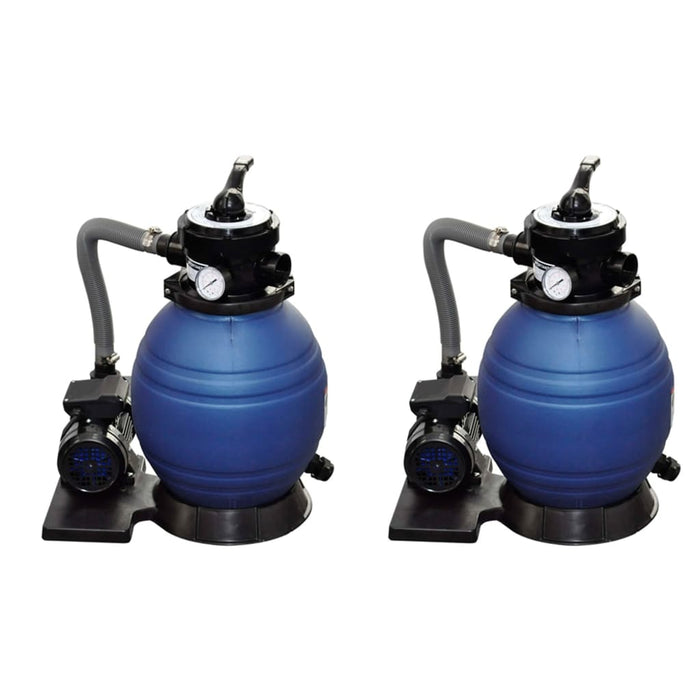 Pompe filtru cu nisip, 2 buc., 400 W, 11000 l/h - WALTI WALTI