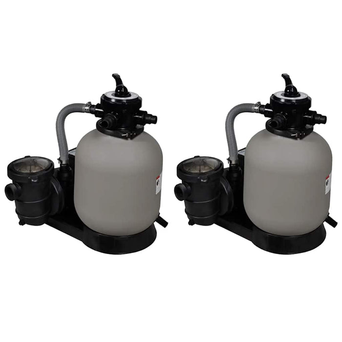 Pompe filtru cu nisip, 2 buc., 600 W, 17000 l/h - WALTI WALTI