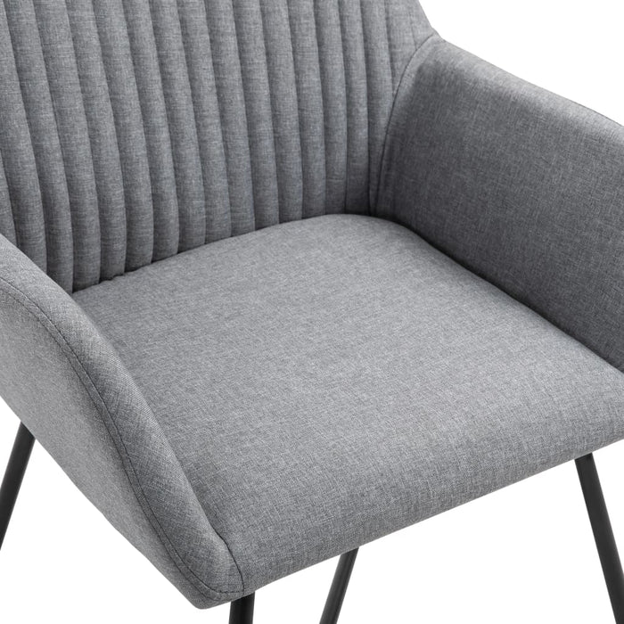 Scaune de bucătărie pivotante, 4 buc., gri deschis, textil WALTI