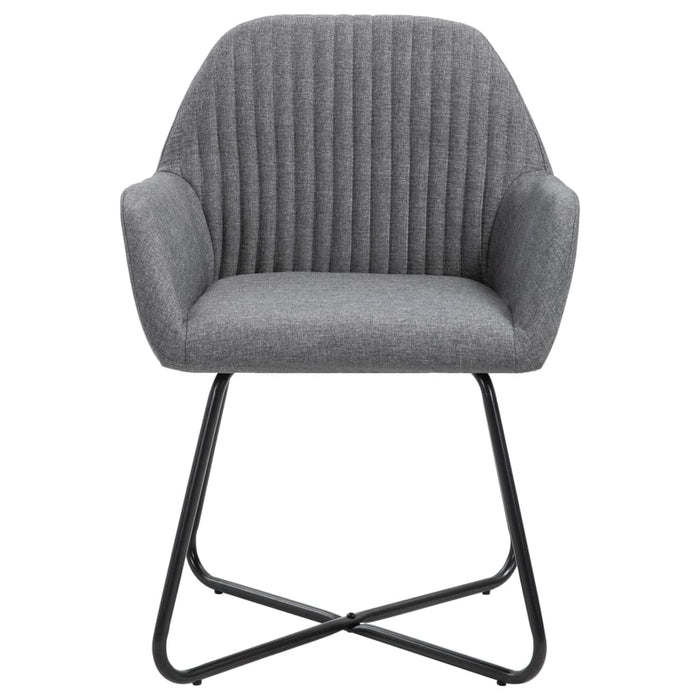 Scaune de bucătărie pivotante, 4 buc., gri închis, textil - WALTI WALTI