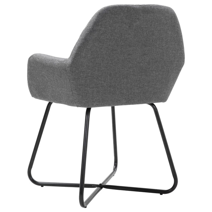 Scaune de bucătărie pivotante, 4 buc., gri închis, textil - WALTI WALTI
