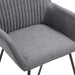 Scaune de bucătărie pivotante, 4 buc., gri închis, textil - WALTI WALTI