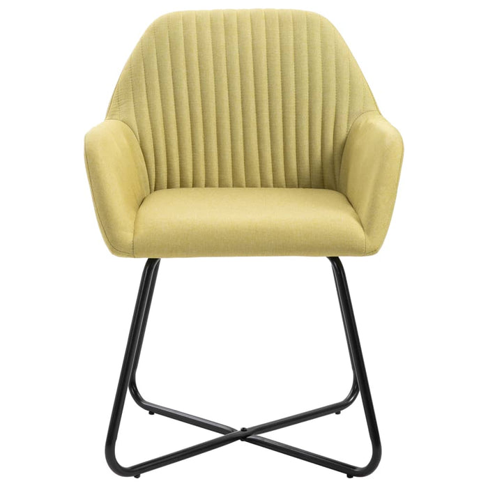 Scaune de bucătărie, 6 buc, verde, material textil - WALTI WALTI