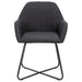 Scaune de sufragerie, 6 buc. negru, material textil - WALTI WALTI
