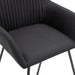 Scaune de sufragerie, 6 buc. negru, material textil - WALTI WALTI