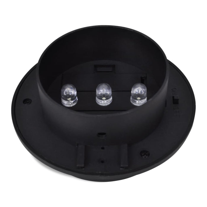 Lămpi solare de exterior pentru gard, 12 buc., negru, LED - WALTI WALTI