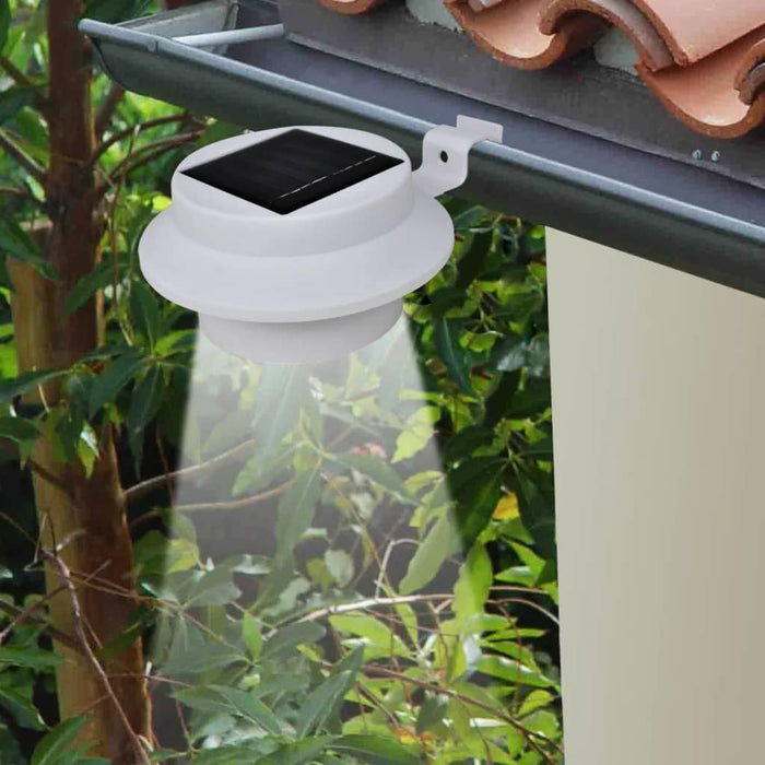 Lămpi solare de exterior pentru gard cu LED, 12 buc., alb - WALTI WALTI