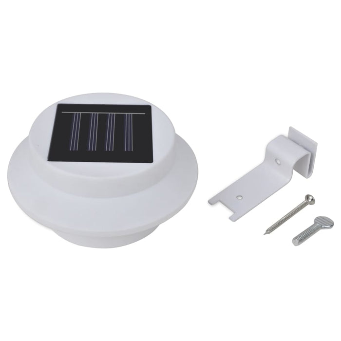 Lămpi solare de exterior pentru gard cu LED, 12 buc., alb - WALTI WALTI