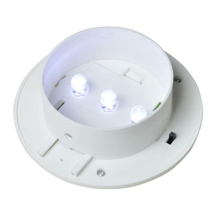 Lămpi solare de exterior pentru gard cu LED, 12 buc., alb - WALTI WALTI