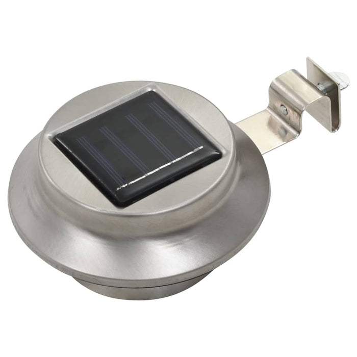 Lămpi solare de exterior LED, 12 buc., alb, 12 cm, rotund - WALTI WALTI