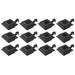 Lămpi solare de exterior, 12 buc., negru, 12 cm, pătrat, LED - WALTI WALTI