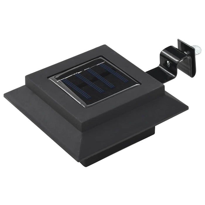 Lămpi solare de exterior, 12 buc., negru, 12 cm, pătrat, LED - WALTI WALTI