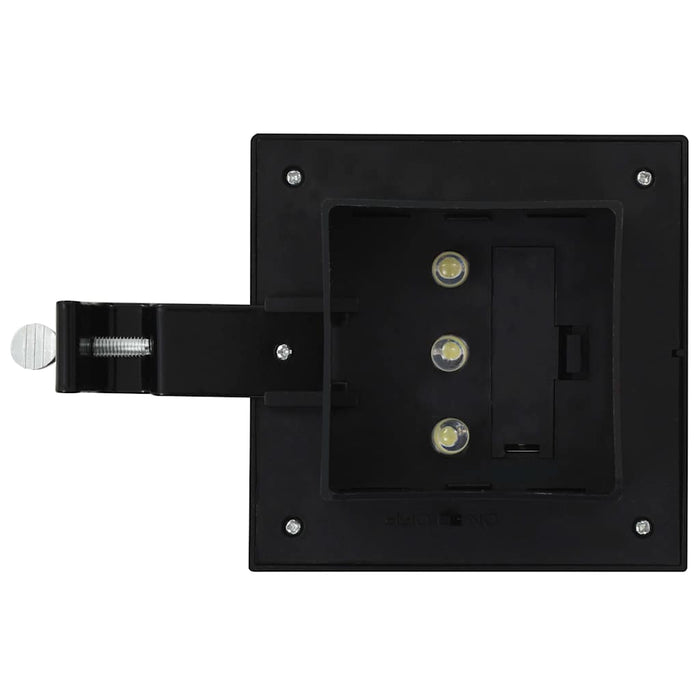 Lămpi solare de exterior, 12 buc., negru, 12 cm, pătrat, LED - WALTI WALTI