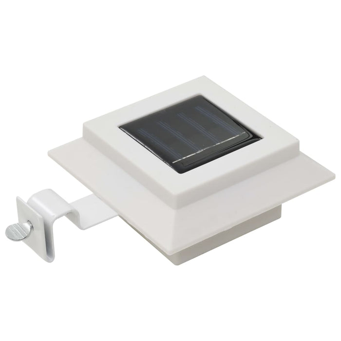 Lămpi solare de exterior, 12 buc., alb, 12 cm, pătrat, LED - WALTI WALTI