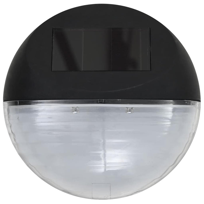 Lămpi solare de exterior, 24 buc., negru, rotund, LED - WALTI WALTI