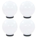 Lămpi glob cu LED, 4 buc., 20 cm, PMMA, sferic - WALTI WALTI