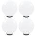 Lămpi glob cu LED, 4 buc., 30 cm, PMMA, sferic - WALTI WALTI