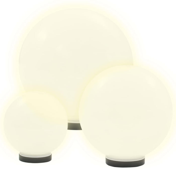Set lămpi glob cu LED, 6 buc., 20/30/40 cm, PMMA, sferic - WALTI WALTI