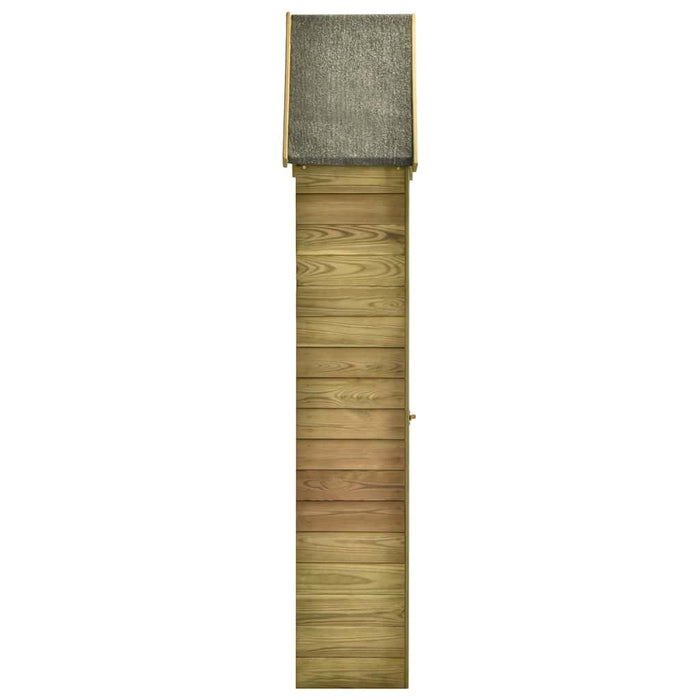 Magazie unelte de grădină cu ușă 69,5x32x178 cm lemn pin tratat - WALTI WALTI