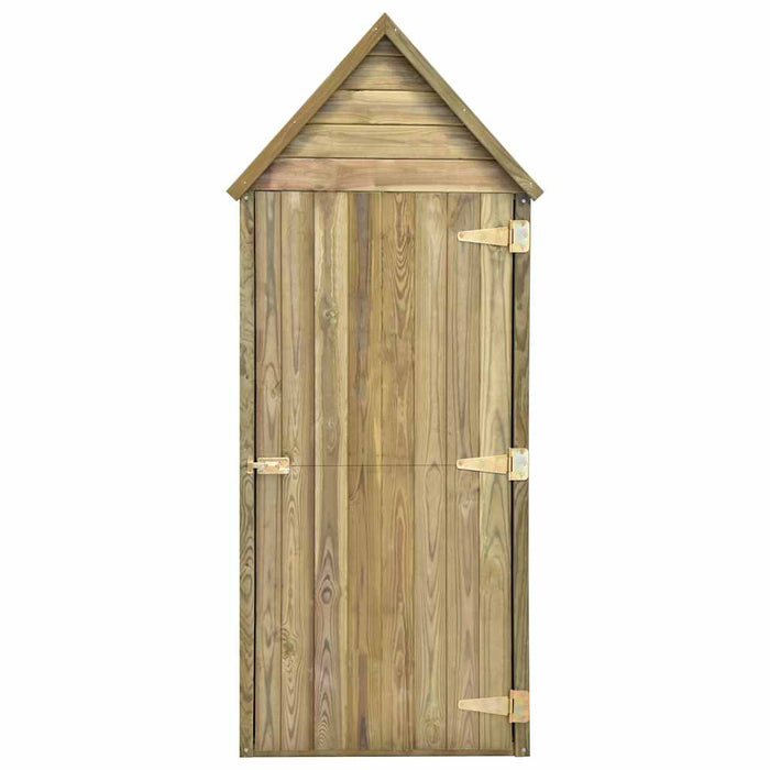 Magazie unelte de grădină cu ușă 69,5x32x178 cm lemn pin tratat - WALTI WALTI