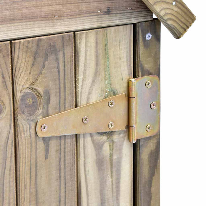 Magazie unelte de grădină cu ușă 69,5x32x178 cm lemn pin tratat - WALTI WALTI