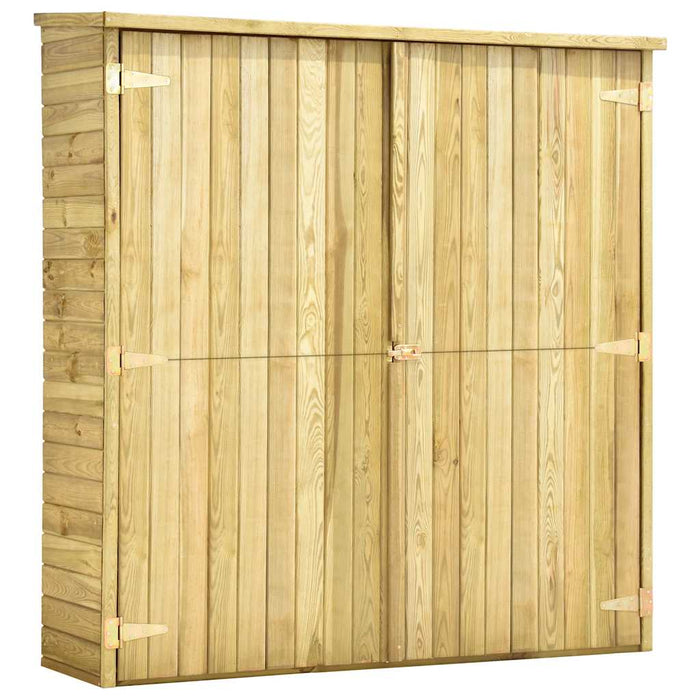 Magazie unelte de grădină, 163x50x171 cm, lemn pin tratat - WALTI WALTI