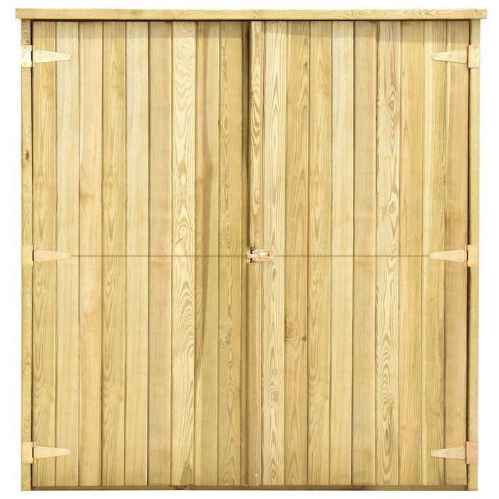 Magazie unelte de grădină, 163x50x171 cm, lemn pin tratat - WALTI WALTI