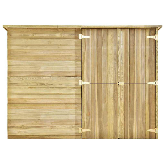 Magazie unelte de grădină, 232x110x170 cm, lemn pin tratat - WALTI WALTI