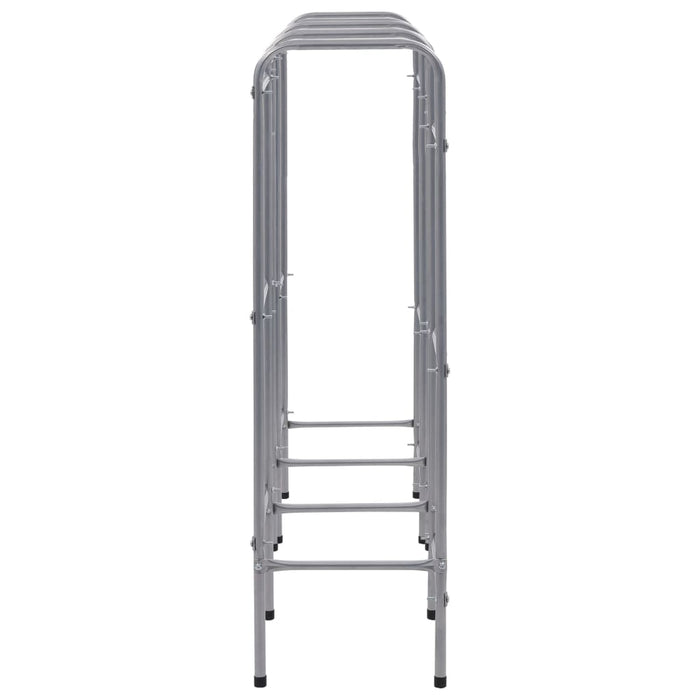 Raft de depozitare pentru 9 lăzi, argintiu, 145x33x116 cm, oțel - WALTI WALTI