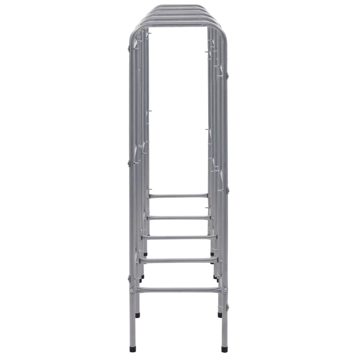 Raft de depozitare pentru 12 lăzi argintiu 190x33x116 cm oțel - WALTI WALTI