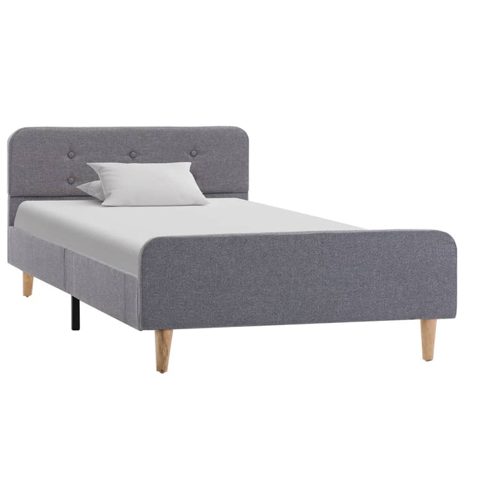 Cadru de pat, gri deschis, 90 x 200 cm, material textil WALTI