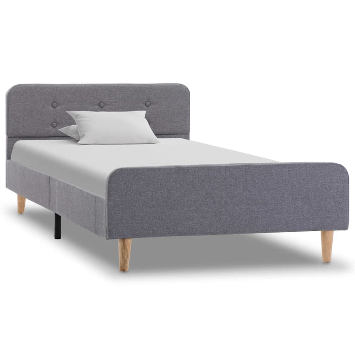 Cadru de pat, gri deschis, 90 x 200 cm, material textil WALTI