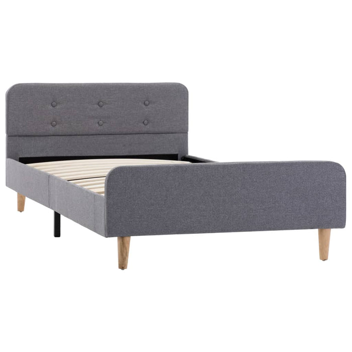 Cadru de pat, gri deschis, 90 x 200 cm, material textil WALTI