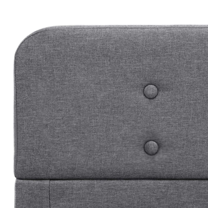 Cadru de pat, gri deschis, 90 x 200 cm, material textil WALTI