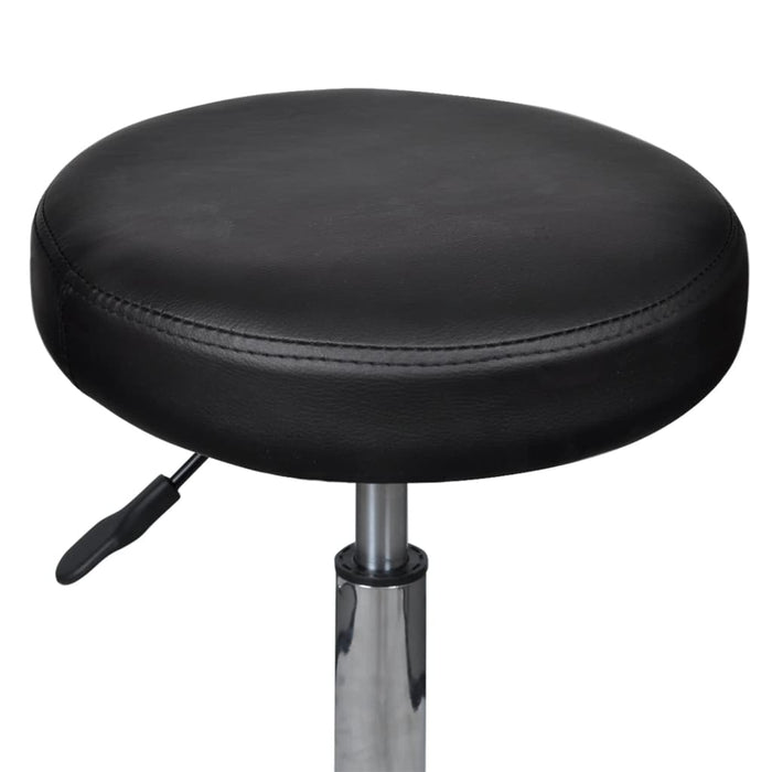 Taburete de birou, 2 buc., negru, 35,5x84 cm, piele ecologică - WALTI WALTI