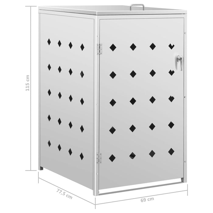 Magazie pentru o pubelă, oțel inoxidabil, 240 L - WALTI WALTI