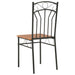 Set mobilier de bucătărie, 7 piese, maro, MDF și oțel - WALTI WALTI
